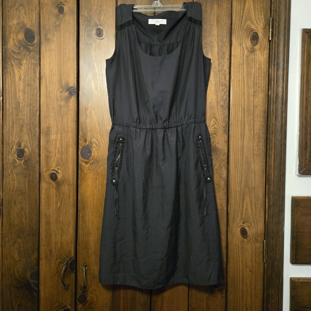LOFT Charcoal Sleeveless Dress